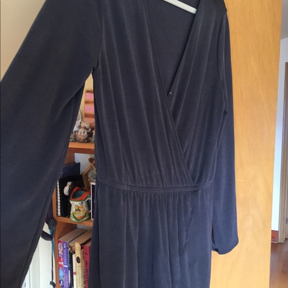 Grey BB Dakota wrap romper - Picture 3 of 5